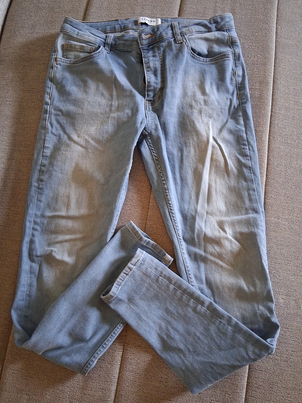 Skinny Men's Light Blue Jeans - Legend  6L 34x32    1a